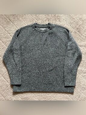 Abercrombie & Fitch Chunky Knit Sweater Preppy Minimalist Cottage Unisex Sz L‎